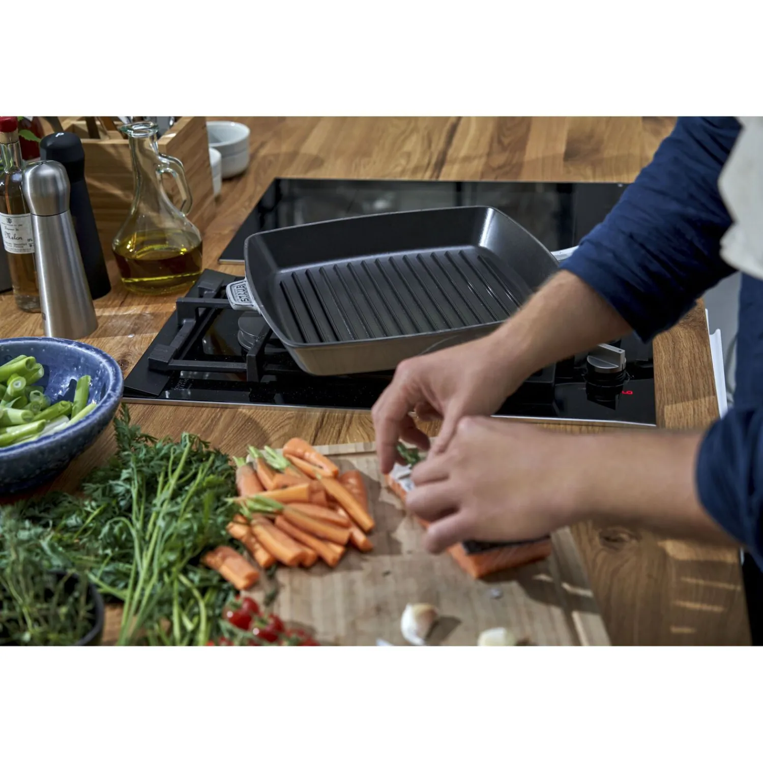 Staub American Grill 30 cm, Gusseisen,