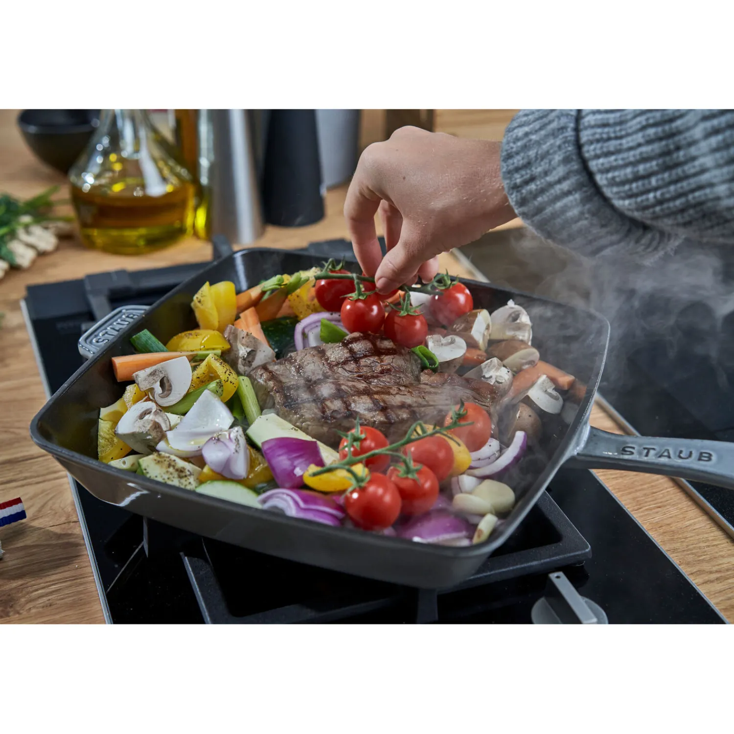 Staub American Grill 30 cm, Gusseisen,