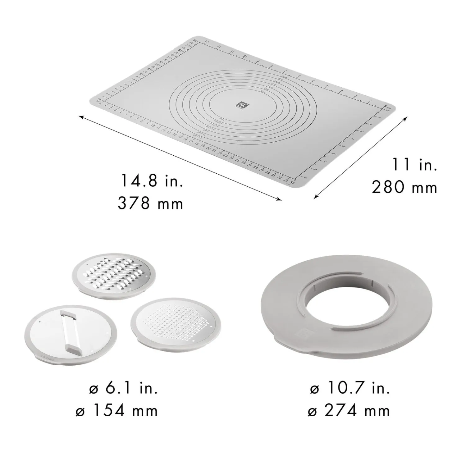 ZWILLING Back-Set mit Handrührgerät, Schüsseln und Accessoires, 11-tlg.