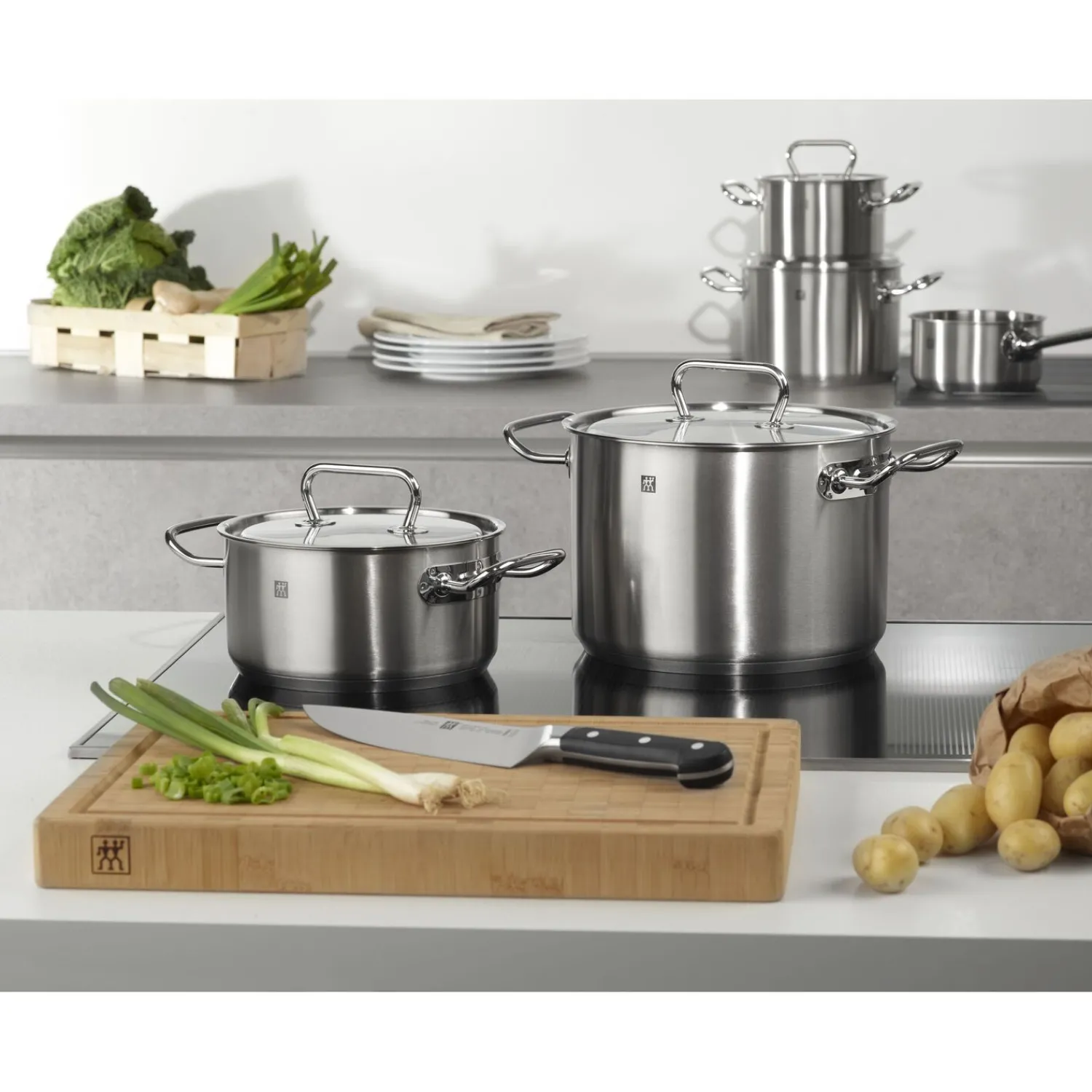 ZWILLING Bratentopf 24 cm, 18/10 Edelstahl
