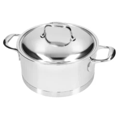 Demeyere Bratentopf mit Deckel 22 cm, 18/10 Edelstahl