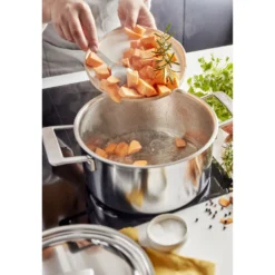 Demeyere Bratentopf mit Deckel 18 cm, 18/10 Edelstahl
