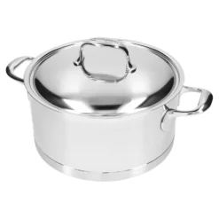Demeyere Bratentopf mit Deckel 24 cm, 18/10 Edelstahl