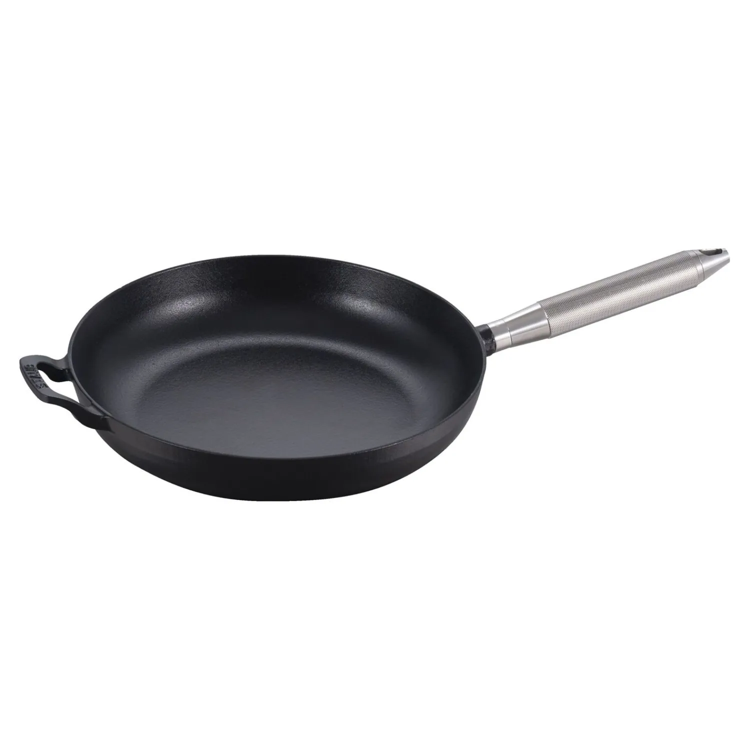 Staub Bratpfanne Buster+Punch 28 cm, rund, Schwarz, Gusseisen