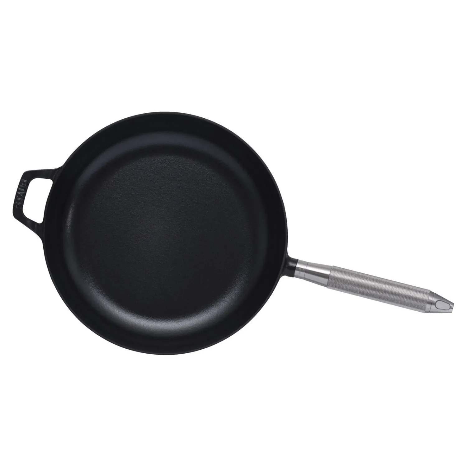 Staub Bratpfanne Buster+Punch 28 cm, rund, Schwarz, Gusseisen