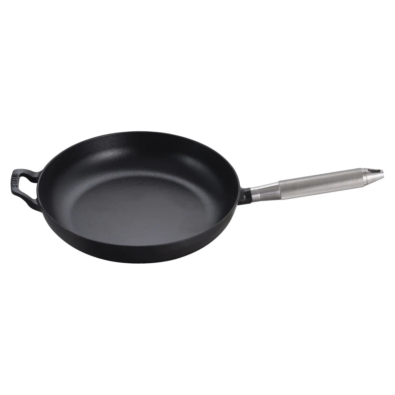 Staub Bratpfanne Buster+Punch 28 cm, rund, Schwarz, Gusseisen