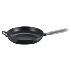 Staub Bratpfanne Buster+Punch 28 cm, rund, Schwarz, Gusseisen