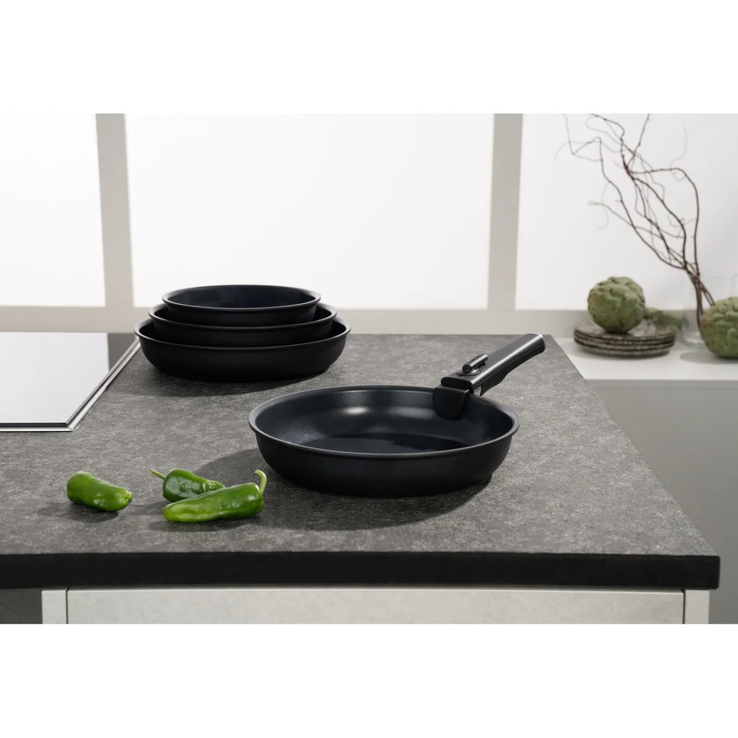 ZWILLING Bratpfanne 28 cm, Aluminium, Schwarz