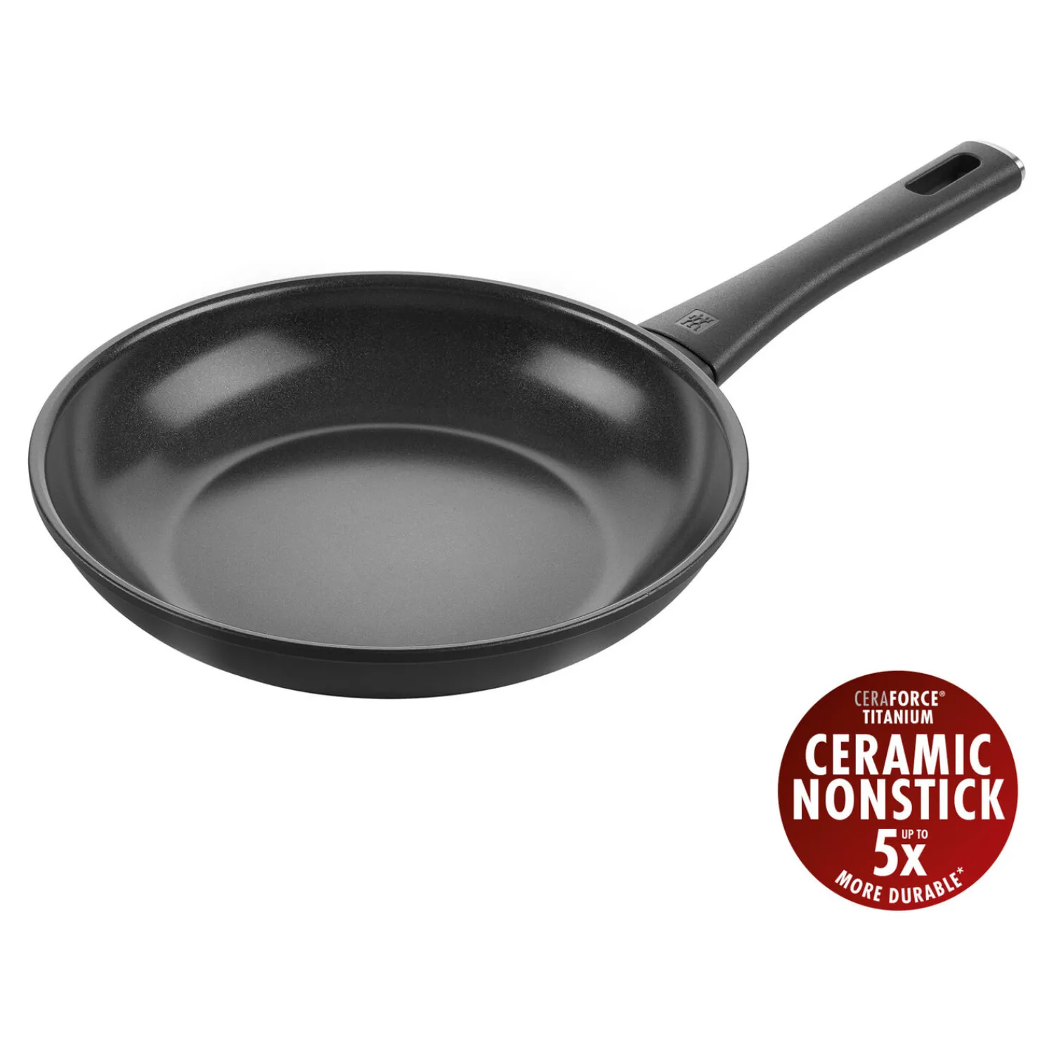 ZWILLING Bratpfanne, 24 cm, Aluminium, Titanverstärkte keramische Antihaftbeschichtung
