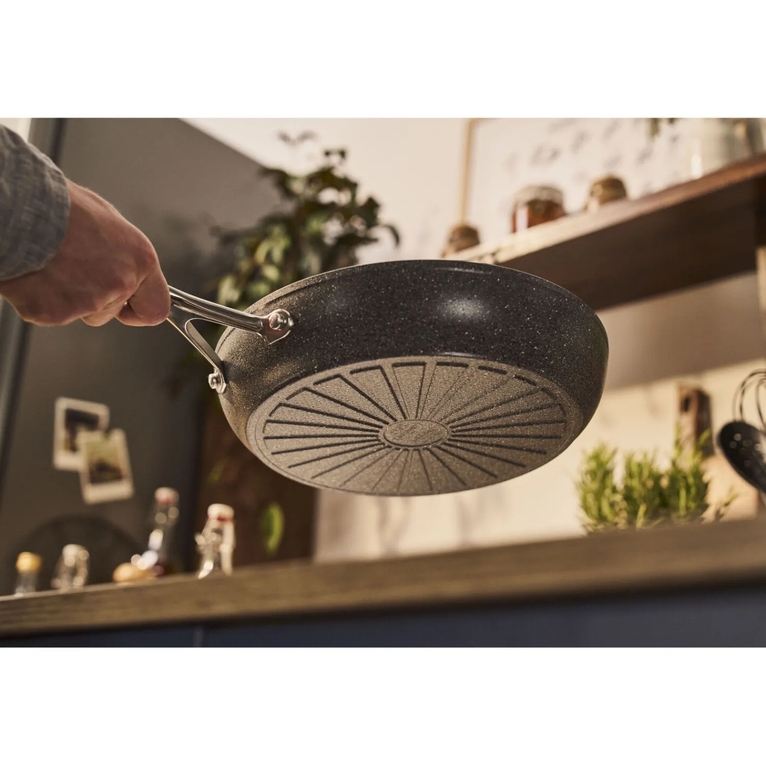 BALLARINI Bratpfanne, 20 cm, Aluminium, Titanverstärkte keramische Antihaftbeschichtung