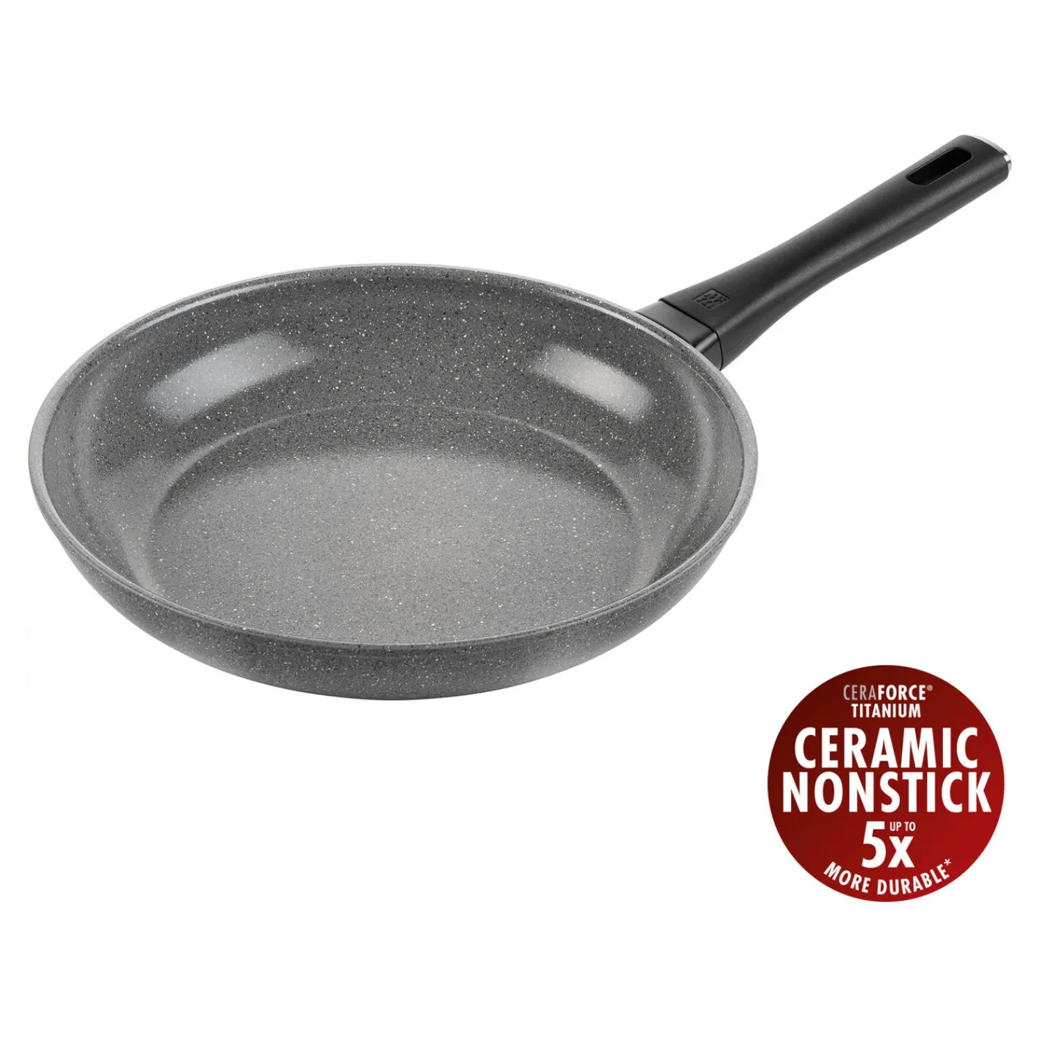 ZWILLING Bratpfanne, 28 cm, Aluminium, Titanverstärkte keramische Antihaftbeschichtung