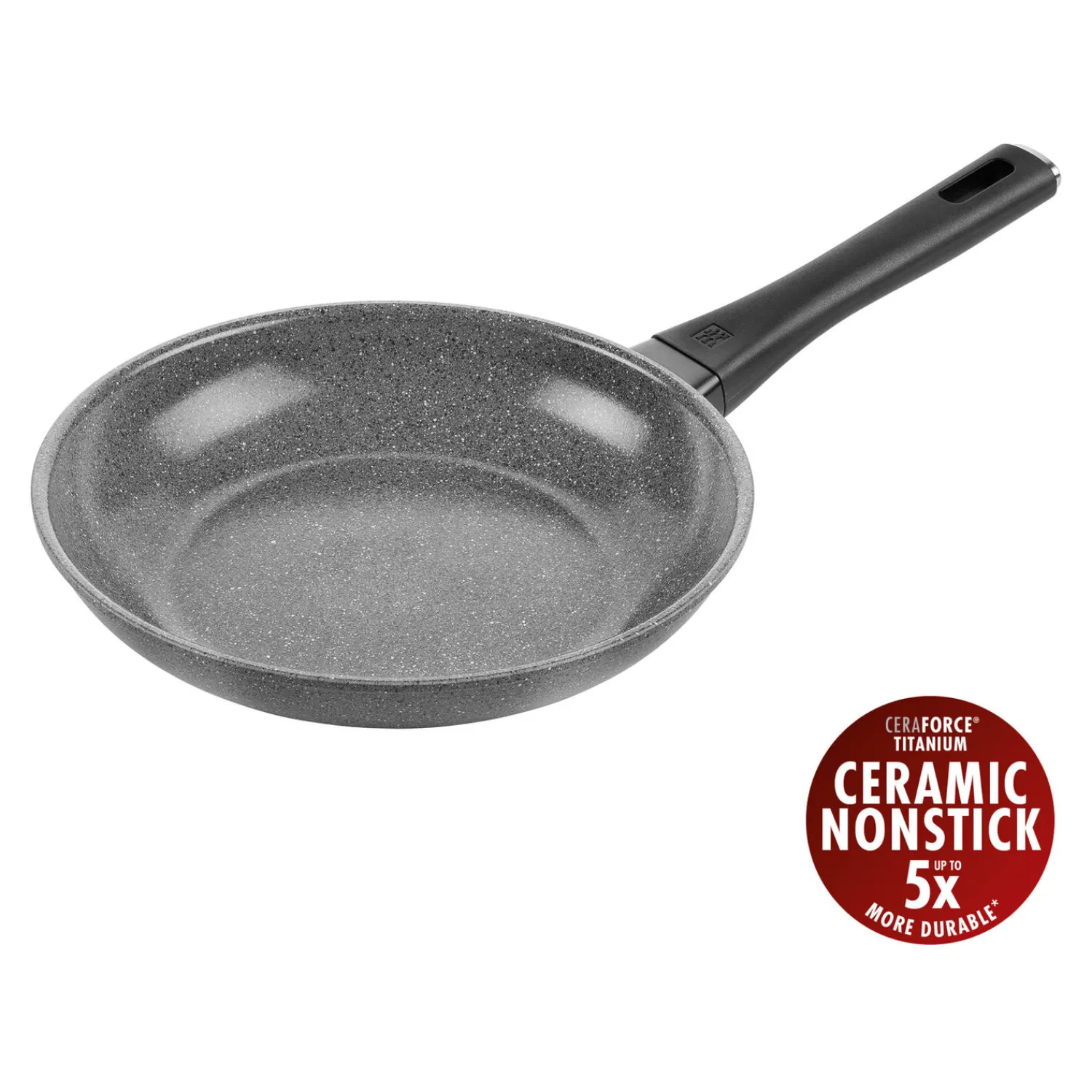 ZWILLING Bratpfanne, 24 cm, Aluminium, Titanverstärkte keramische Antihaftbeschichtung