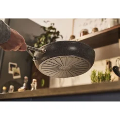 BALLARINI Bratpfanne, 24 cm, Aluminium, Titanverstärkte keramische Antihaftbeschichtung