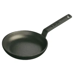 Staub Bratpfanne 12 cm, rund, Schwarz, Gusseisen