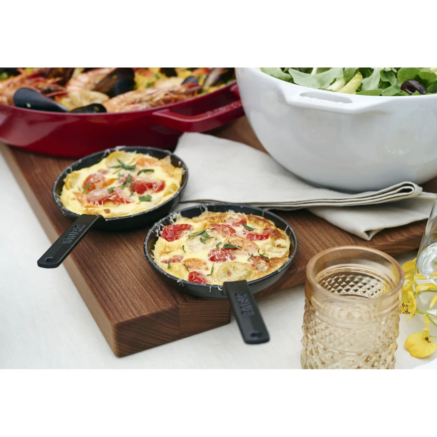 Staub Bratpfanne 12 cm, rund, Schwarz, Gusseisen