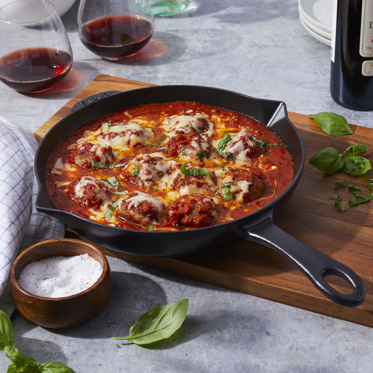 Staub Bratpfanne 26 cm, rund, , Gusseisen