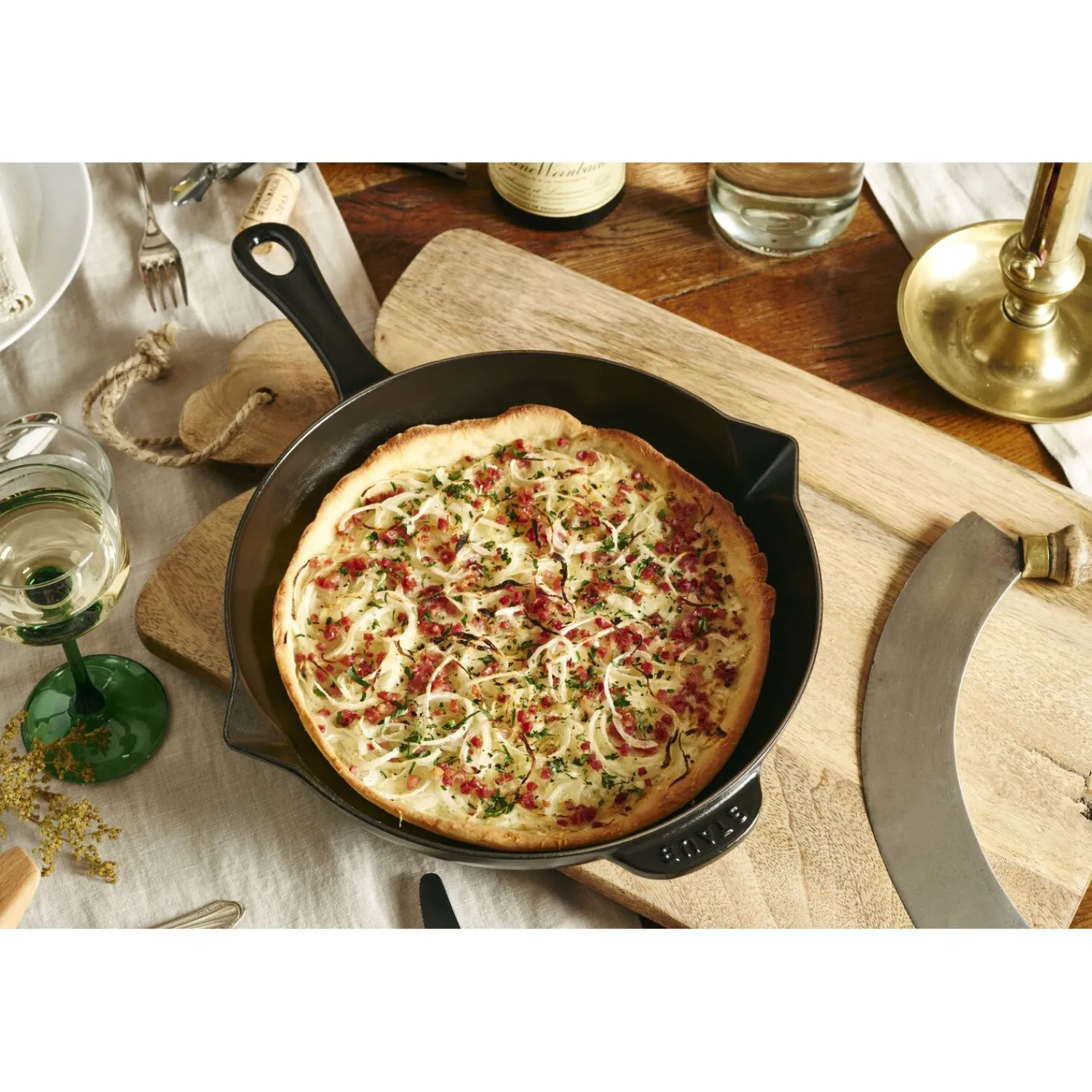 Staub Bratpfanne 26 cm, rund, , Gusseisen