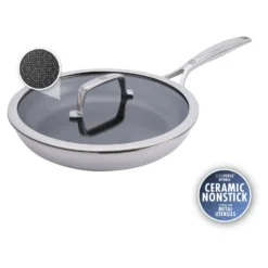 ZWILLING Bratpfanne mit Deckel 26 cm, 18/10 Edelstahl, Silber