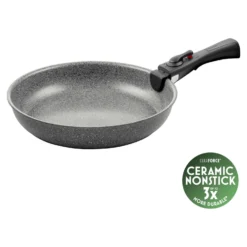 BALLARINI Bratpfanne mit Griff, 28 cm / 2-tlg, Aluminium, Keramische Antihaftbeschichtung