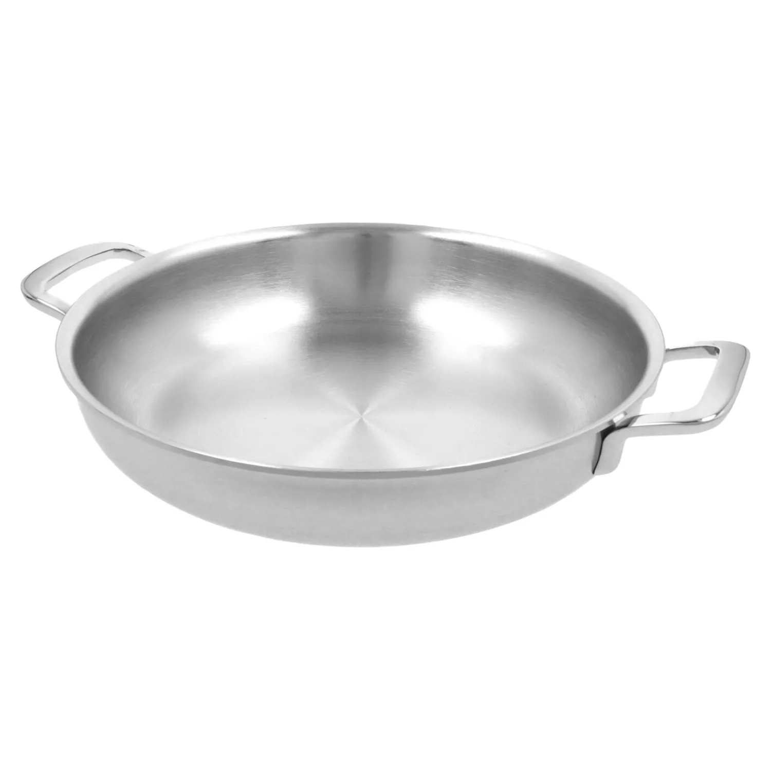 Demeyere Bratpfanne mit 2 Griffen 28 cm, 18/10 Edelstahl, Silber