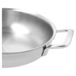 Demeyere Bratpfanne mit 2 Griffen 24 cm, 18/10 Edelstahl, Silber