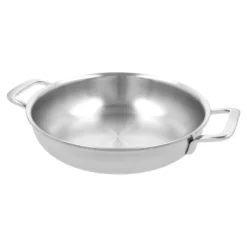 Demeyere Bratpfanne mit 2 Griffen 24 cm, 18/10 Edelstahl, Silber