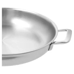 Demeyere Bratpfanne mit 2 Griffen 32 cm, 18/10 Edelstahl, Silber