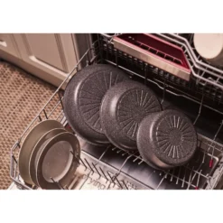 BALLARINI Bratpfannenset, 3-tlg, Aluminium, Keramische Antihaftbeschichtung