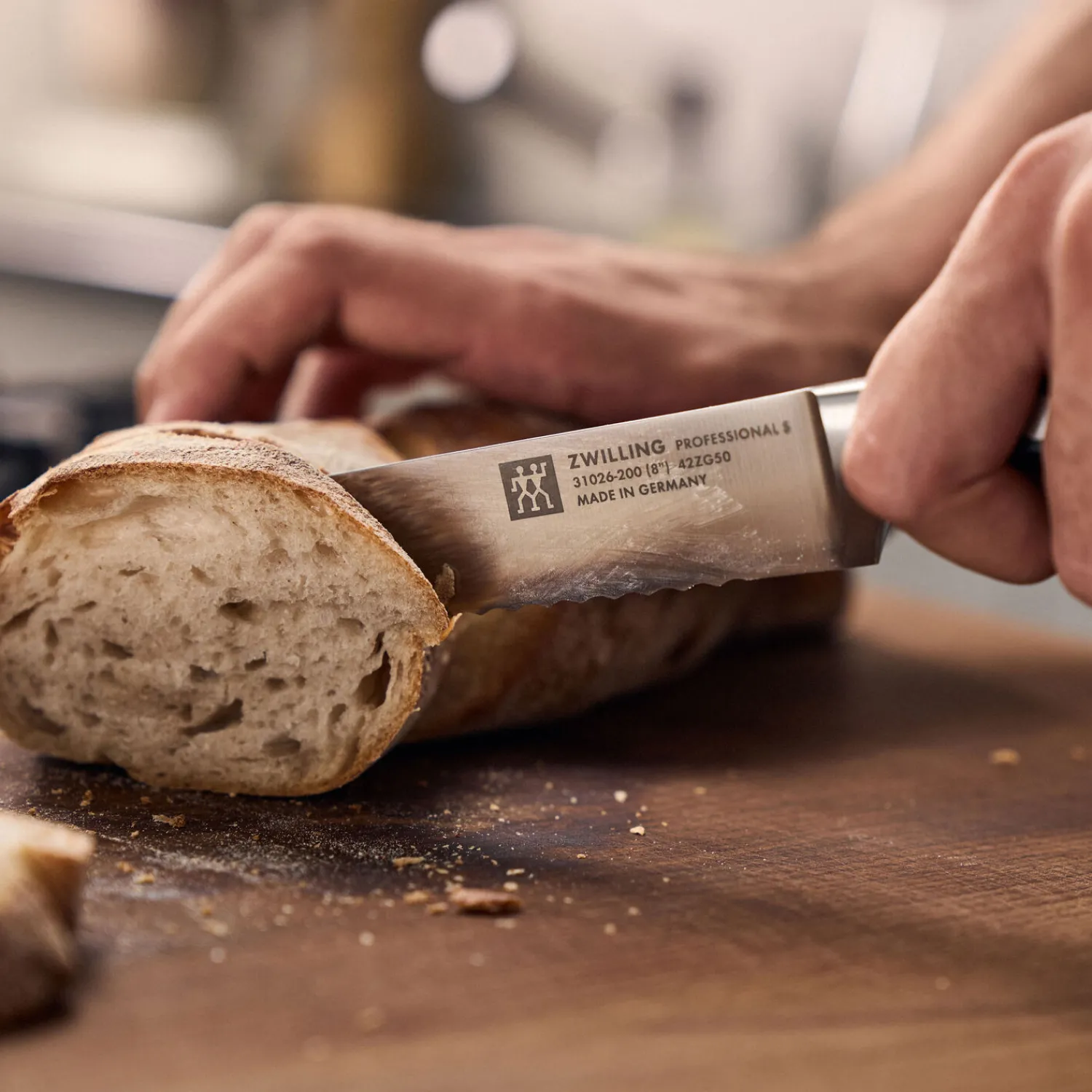 ZWILLING Brotmesser 20 cm, Wellenschliff