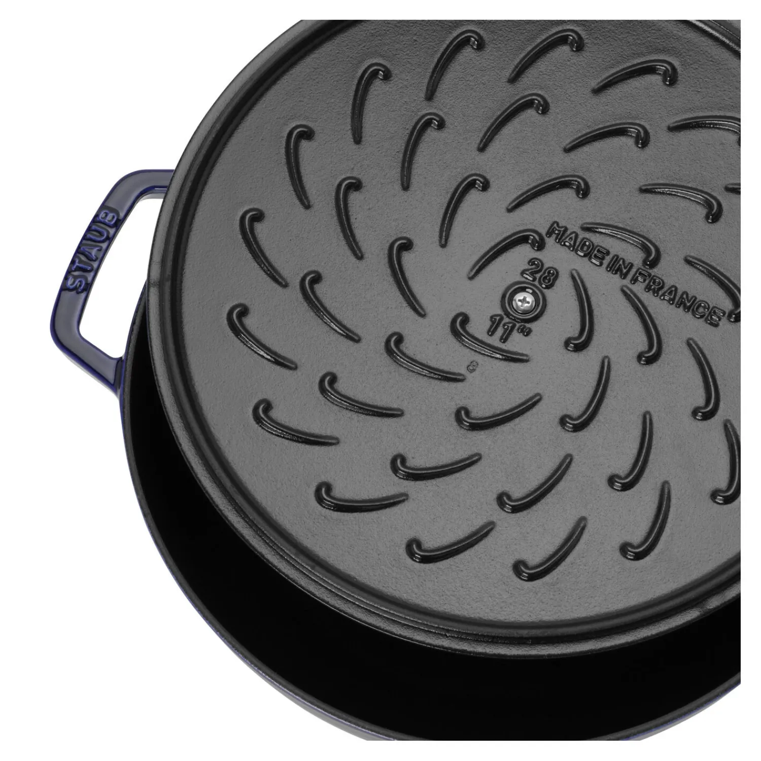 Staub Bräter mit Chistera Drop-Structure 28 cm, rund, , Gusseisen