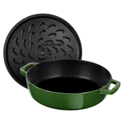 Staub Bräter mit Chistera Drop-Structure 24 cm, rund, , Gusseisen