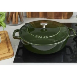 Staub Bräter mit Chistera Drop-Structure 24 cm, rund, , Gusseisen