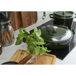 Staub Bräter mit Chistera Drop-Structure 24 cm, rund, , Gusseisen