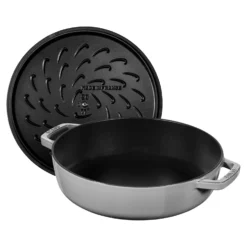 Staub Bräter mit Chistera Drop-Structure 24 cm, rund, , Gusseisen