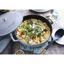 Staub Bräter mit Chistera Drop-Structure 24 cm, rund, , Gusseisen