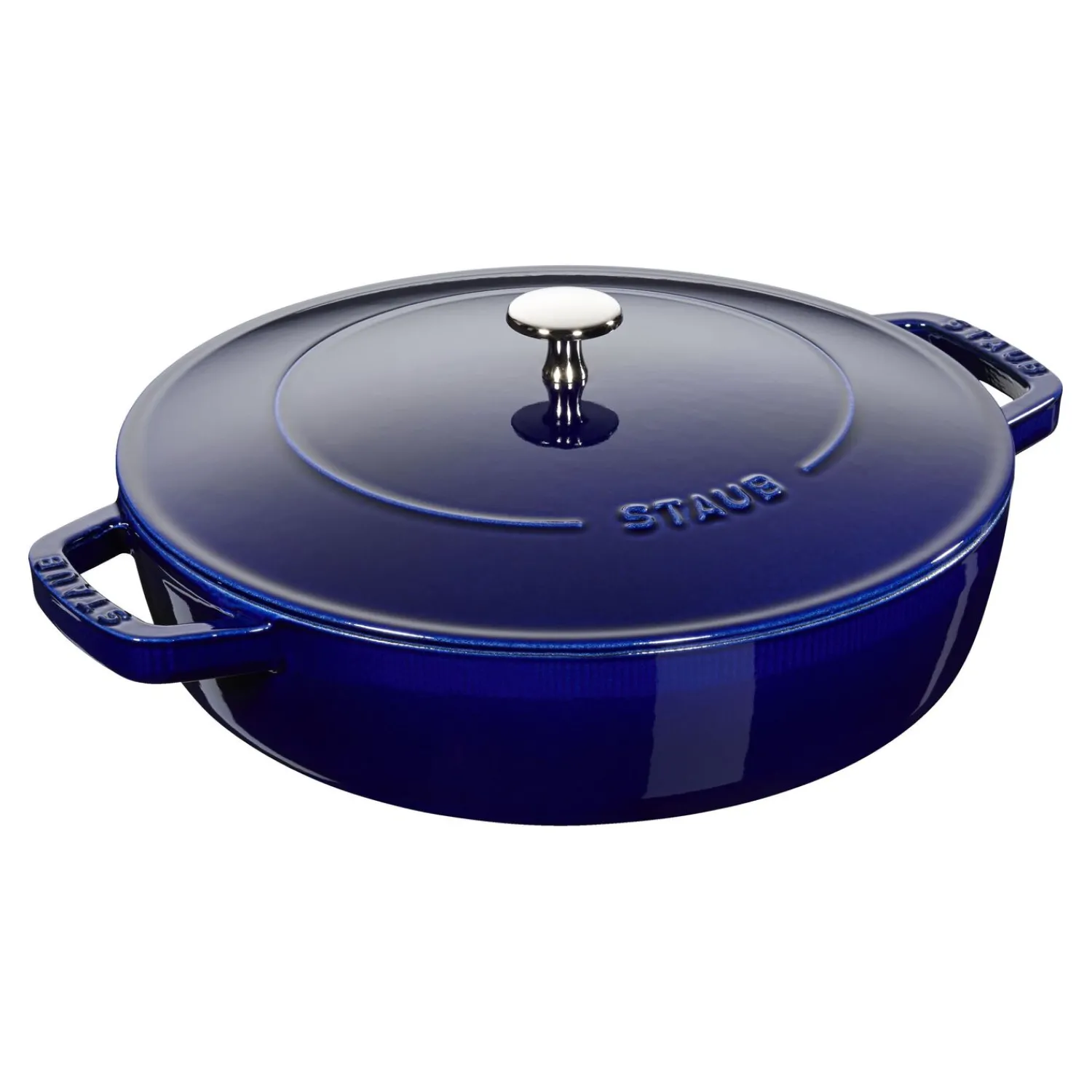 Staub Bräter mit Chistera Drop-Structure 24 cm, rund, , Gusseisen