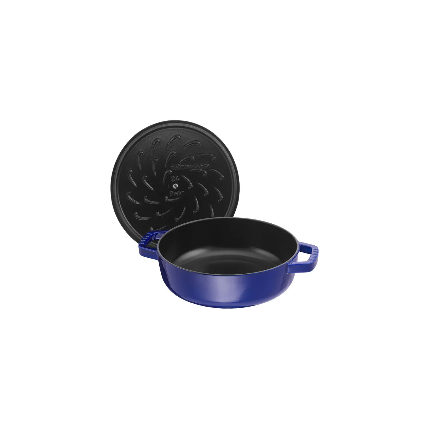 Staub Bräter mit Chistera Drop-Structure 24 cm, rund, , Gusseisen