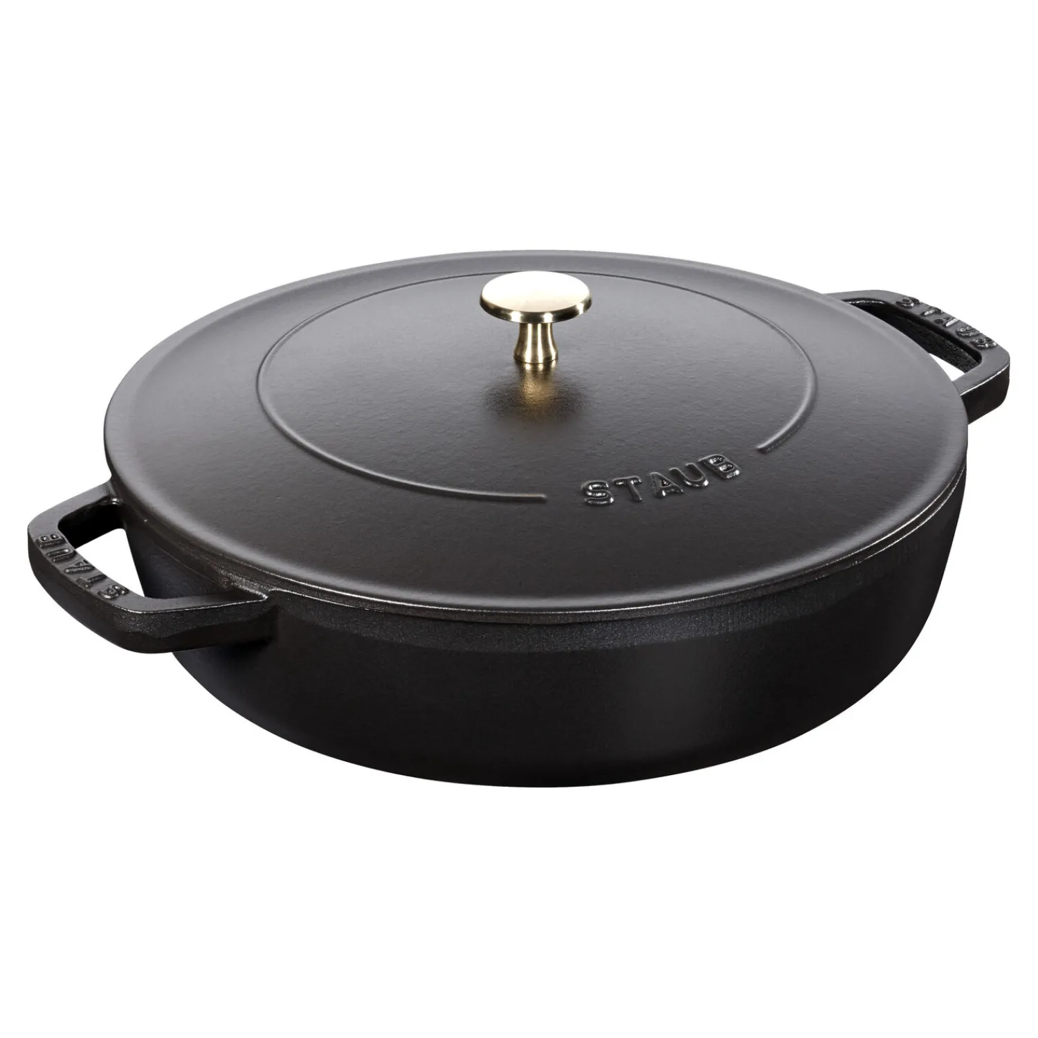 Staub Bräter mit Chistera Drop-Structure 28 cm, rund, , Gusseisen