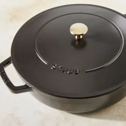 Staub Bräter mit Chistera Drop-Structure 28 cm, rund, , Gusseisen