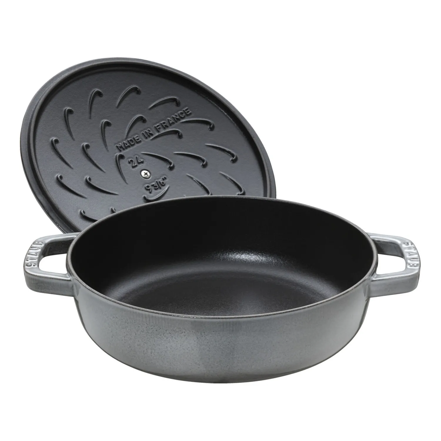 Staub Bräter mit Chistera Drop-Structure 28 cm, rund, , Gusseisen