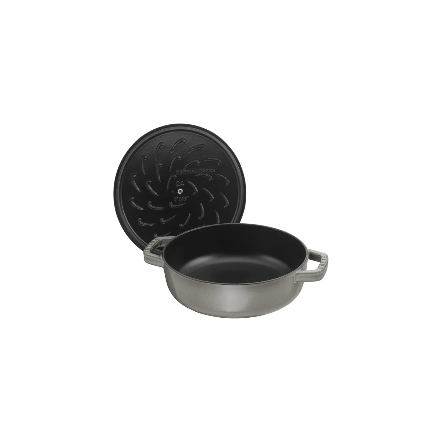 Staub Bräter mit Chistera Drop-Structure 28 cm, rund, , Gusseisen