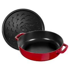 Staub Bräter mit Chistera Drop-Structure 28 cm, rund, , Gusseisen