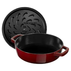 Staub Bräter mit Chistera Drop-Structure 28 cm, rund, , Gusseisen