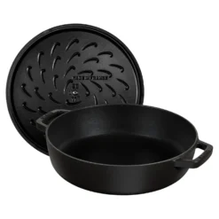 Staub Bräter mit Chistera Drop-Structure 24 cm, rund, , Gusseisen