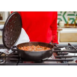 Staub Bräter mit Chistera Drop-Structure 24 cm, rund, , Gusseisen