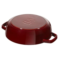 Staub Bräter mit Chistera Drop-Structure 24 cm, rund, , Gusseisen