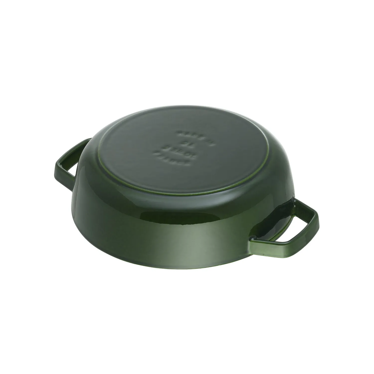 Staub Bräter mit Chistera Drop-Structure 28 cm, rund, Basilikum-Grün, Gusseisen