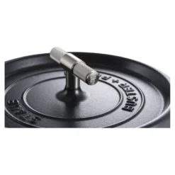Staub Cocotte Buster+Punch 24 cm, rund, Schwarz, Gusseisen