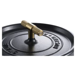 Staub Cocotte Buster+Punch 24 cm, rund, Schwarz, Gusseisen