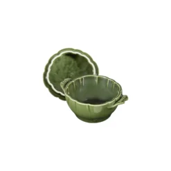 Staub Cocotte 13 cm, Artischocke, Basilikum-Grün, Keramik